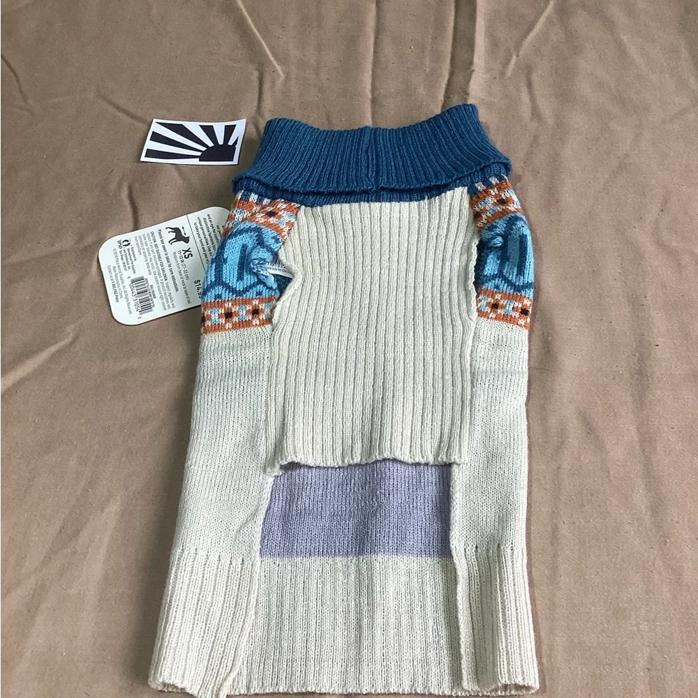 Bond & Co Nord Blue Bear Dog Sweater XS